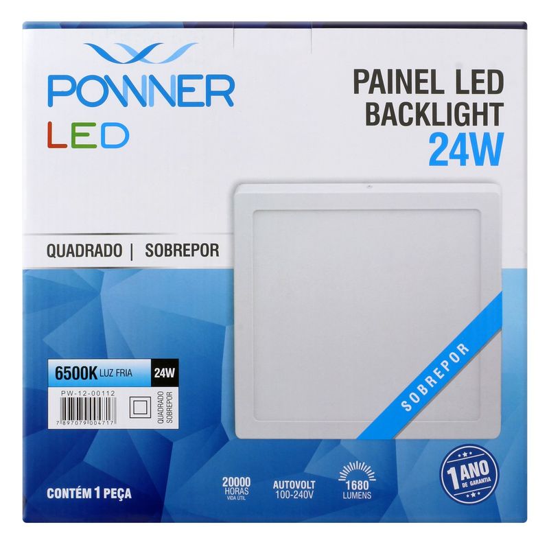 Painel-Led-de-Sobrepor-Quadrado-Powner-Backlight-24W-6500K-111430