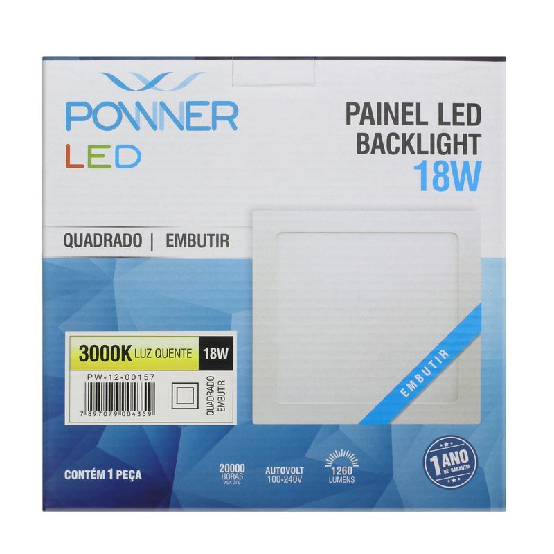 Painel-Led-de-Embutir-Quadrado-Powner-18W-3000K-111318