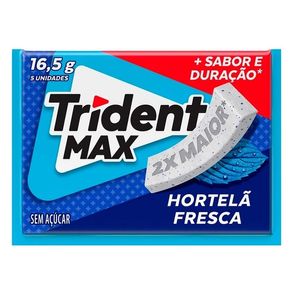 Goma de Mascar Trident Max Adams Hortelã 16,5g