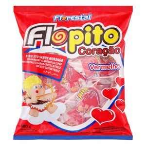 Pirulito de Coração Morango Florestal