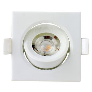 Spot Led de Embutir Quadrado Powner MR11 3W 3000K