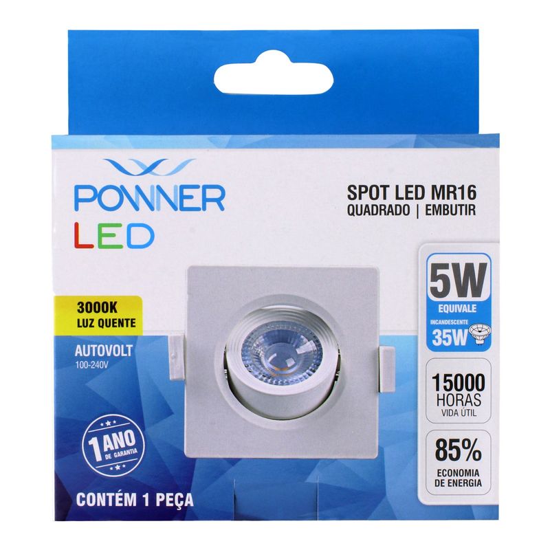 Spot-Led-de-Embutir-Quadrado-Powner-MR16-5W-3000K-131416