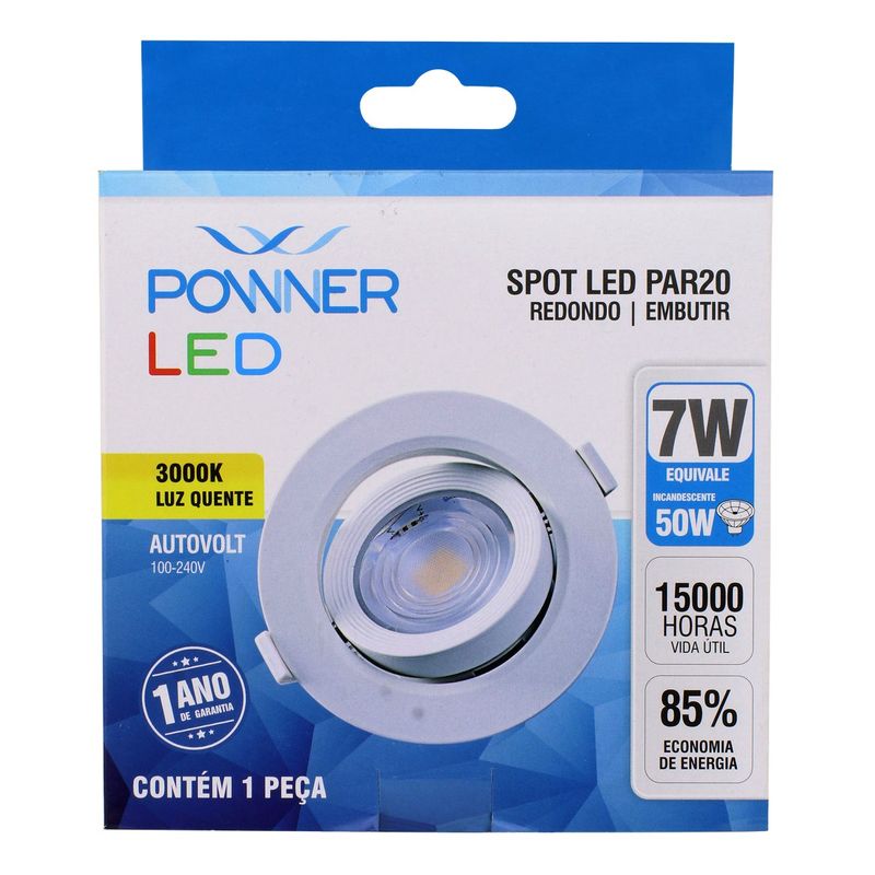 Spot-Led-de-Embutir-Redondo-Powner-PAR20-7W-3000K-131444