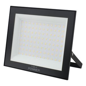 Refletor de Led Preto Powner 100W 3000K