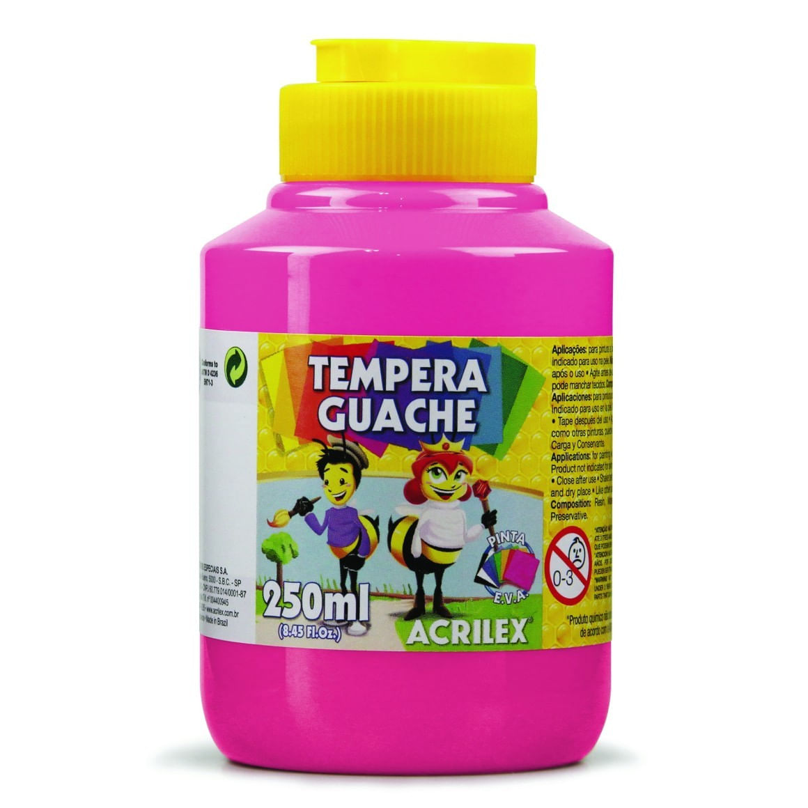 TintaGuacheRosaAcrilex250ml-131717