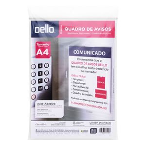 Quadro de Avisos Multiuso A4 Dello