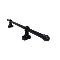 Kit Varão Simples Médio Std Preto 2,5m
