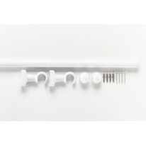 Kit Varão Simples Grosso Std Branco 2,5m