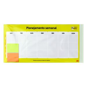 Calendário de Planejamento Semanal 3M com 2 Post It