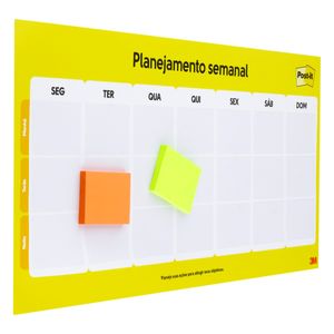 Calendário de Planejamento Semanal 3M com 2 Post It