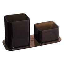 Porta Canetas Duplo Fumê Dello
