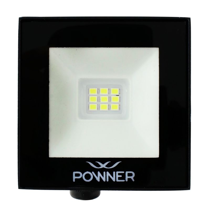 Refletor-de-Led-Preto-Powner-10W-3000K-Autovolt-131869