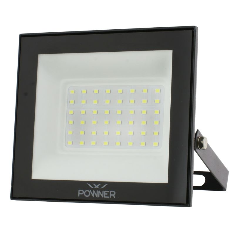 Refletor-de-Led-Preto-Powner-50W-3000K-Autovolt-131890