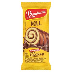 Bolinho Roll Chocolate Bauducco 34g