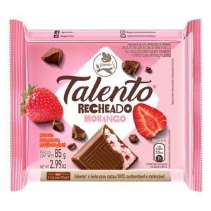 Chocolate Talento ao leite de Morango Garoto 85g