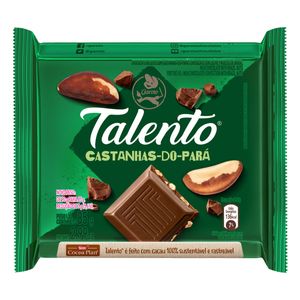 Chocolate Talento ao leite com Castanha-do-Pará Garoto 85g