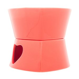 Conjunto Fondue Cerâmico Coração Wolff Vermelho 4 peças