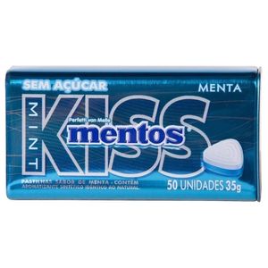 Bala Kiss Menta Sem Açúcar Mentos 35g