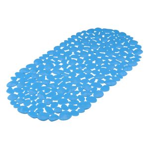 Tapete Box Oval Newpro Azul 34cm x 65cm