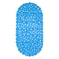 Tapete Box Oval Newpro Azul 34cm x 65cm