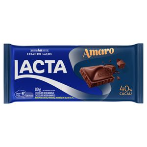 Barra de Chocolate Amaro Lacta 80g