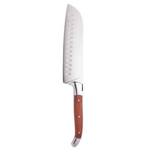 Faca Inox Santoku com Cabo de Madeira Wolff Laguiole 31,5cm