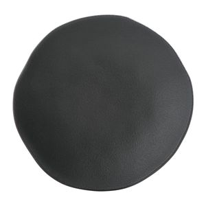 Prato Fundo de Cerâmica Stoneware Orgânico  Porto Brasil Preto Matte 21cm