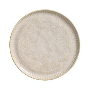 Prato de Sobremesa de Cerâmica Stoneware Linhas Latte Porto Brasil 21,5cm