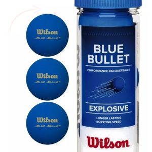 Bola de Frescobol Blue Bullet Wilson com 3 unidades