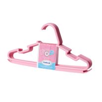 Cabide Infantil Pop Rosa Plastibrasil 5 unidades