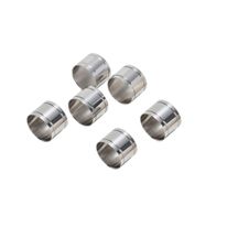 Conjunto de Anel em Inox para Guardanapo Wolff Elegance 6 peças