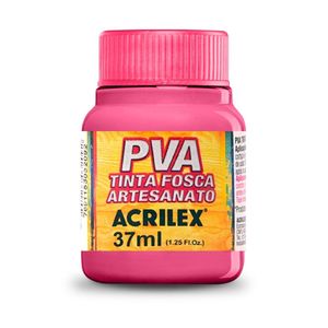 Tinta PVA Fosca para Artesanato Acrilex Rosa Escuro 37ml