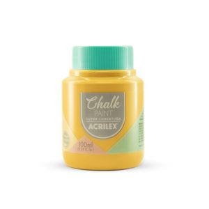 Tinta Chalk Paint Fosco Acrilex Açafrão 100ml