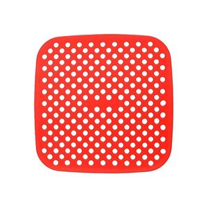 Forro de Silicone Quadrado para Air Fryer Mimo Style Vermelho 19cm