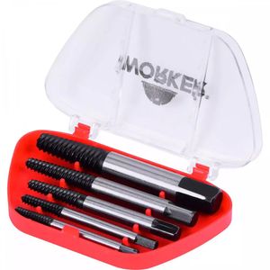 Kit de Extratores de Aço Carbono para Parafusos Worker 5 peças