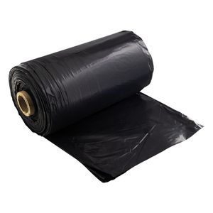 Rolo de Lona Plástica 100 Micras Preta Plasfan 6m x 100m 45kg