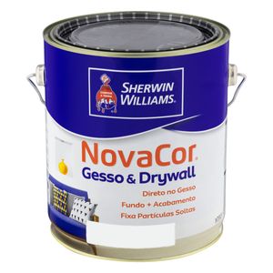 Tinta Acrílica para Gesso Fosca Sherwin Williams Novacor 3,6l Branca