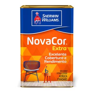 Tinta Acrílica Fosca Sherwin Williams Novacor 18l Amarelo Canário