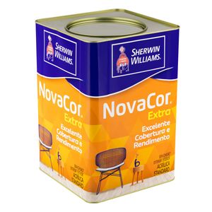 Tinta Acrílica Fosca Sherwin Williams Novacor 18l Amarelo Canário