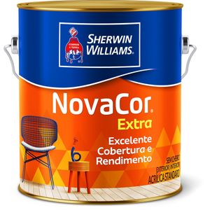 Tinta Acrílica Fosca Sherwin Williams Novacor 3,6l Amarelo Canário