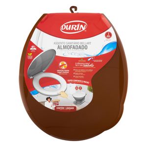 Assento  Sanitário Almofadado Durín Bellart Marrom