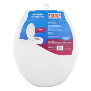 Assento Sanitário Almofadado Astra TPK/AS Branco