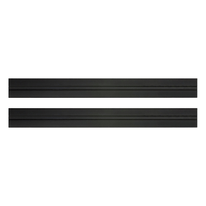 Kit Puxador Preto Fosco Std PX028