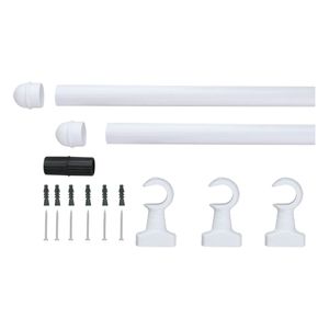 Kit Varão Simples Grosso Std Branco 3m