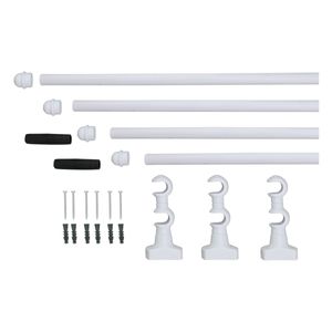 Kit Varão Duplo Médio Std Branco 3m