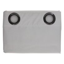 Cortina Sublime Prata com Ilhós Std 280cm x 170cm