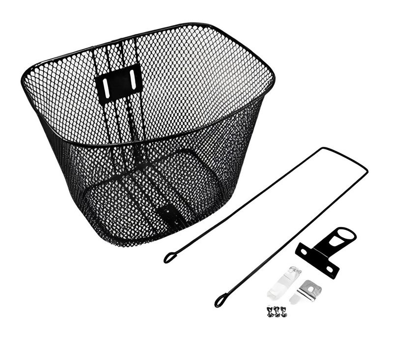 Cesta-Oval-de-Aco-para-Bicicleta-com-Suporte-Isapa-Preta-134610