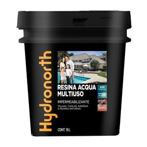 Resina Impermeabilizante Base D'Água Hydronorth 18l Cinza