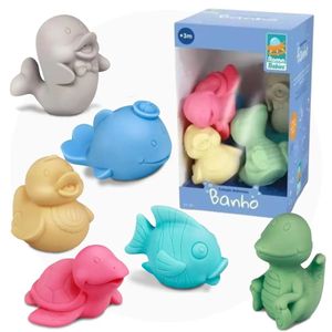 Bichinhos de Banho Roma Brinquedos 6 peças