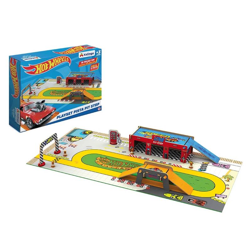 Playset-Pista-Pit-Stop-Hot-Wheels-Xalingo-135041